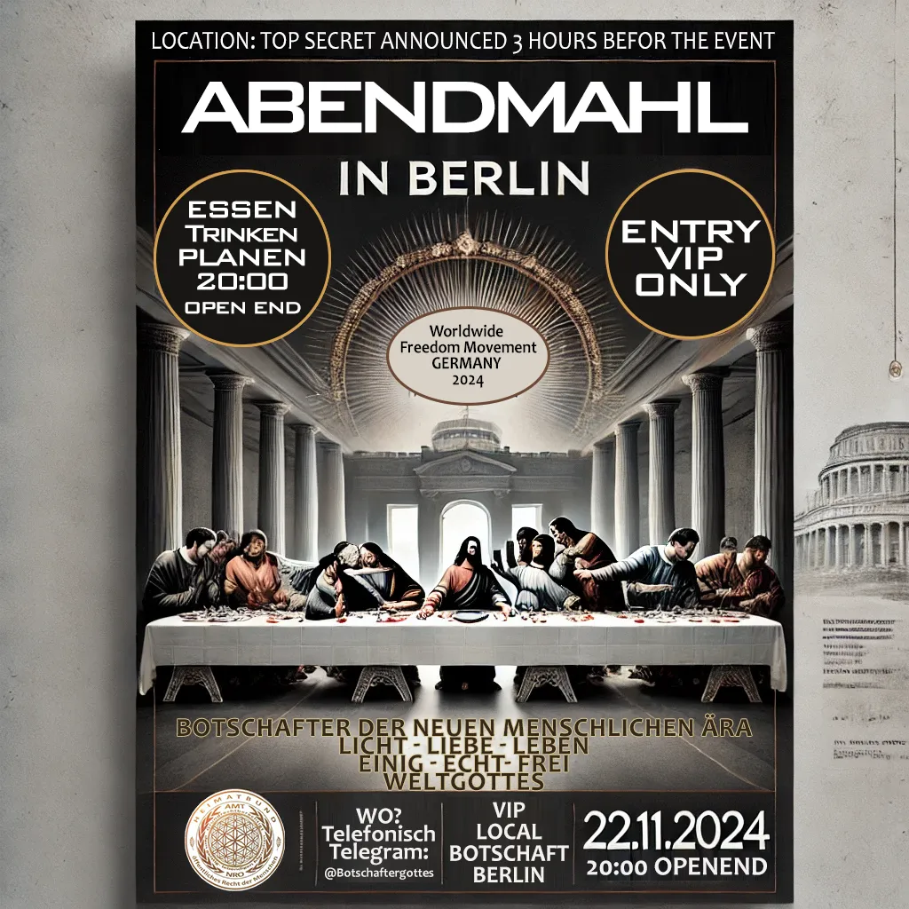 Abendmahl 22.11.2024 Worldwide Freedom 24 Movement